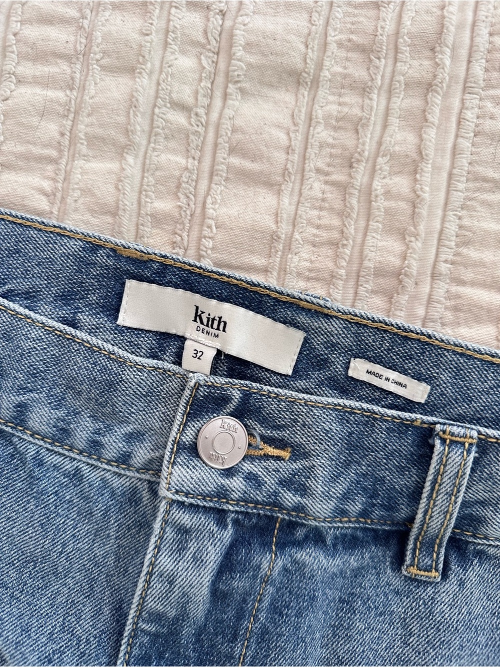 Kith Varick Carpenter Denim Jean – Light Indigo | SS22 | NWT